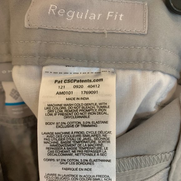 Columbia Men's Cargo Shorts - Grey (38Wx10L) - Picture 3 of 4